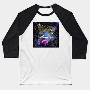 Aries Ram Zodiac Sign Astrology Baseball T-Shirt